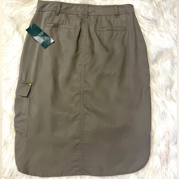 Lauren Ralph Lauren Warm Olive Green Skirt - Picture 4 of 6